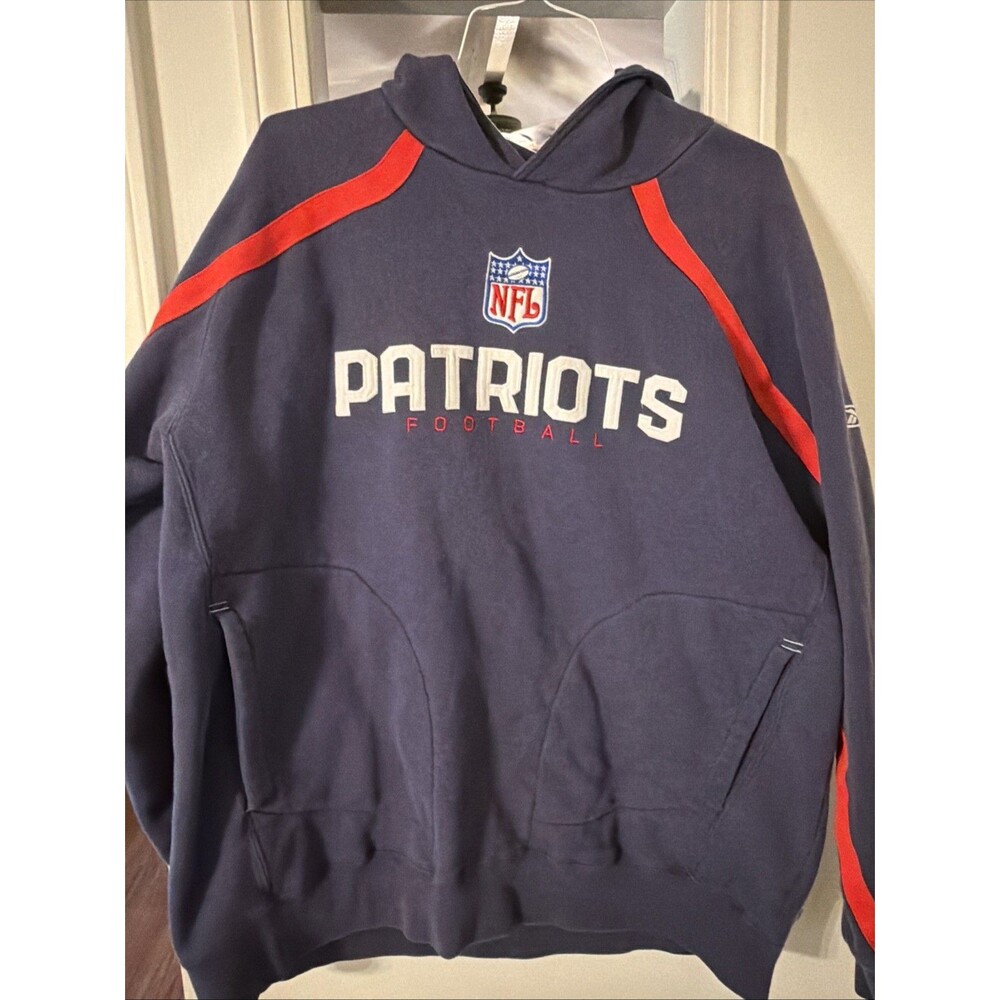 New England Patriots Men's (XXL) Reebok NFL Authentic Sideline Sweatshirt Hoodie